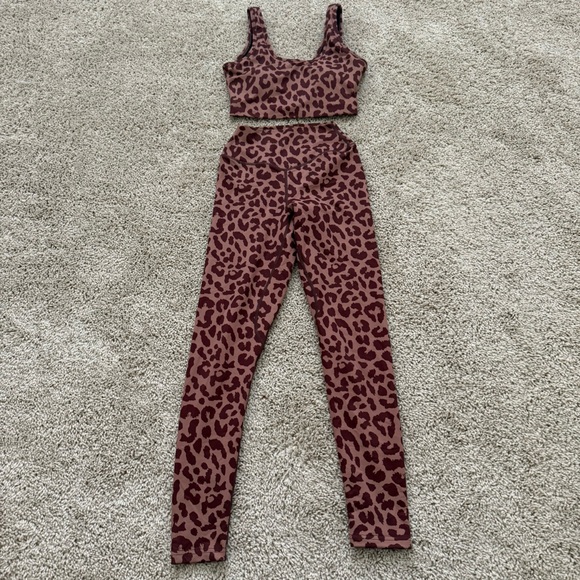 Balance Athletica Leopard Print Set in Brown and Black - Picture 2 of 11